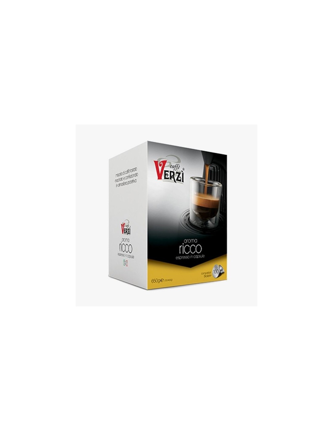 Caffè Verzì 100 capsule RICCO compatibili BIALETTI [0,16€/capsula